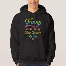 Trump 2024 Rainbow Tie Dye Behålla America Underba