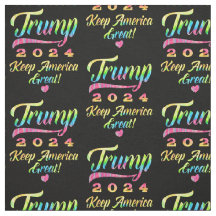 Trump 2024 Rainbow Tie Dye Behålla America Underba