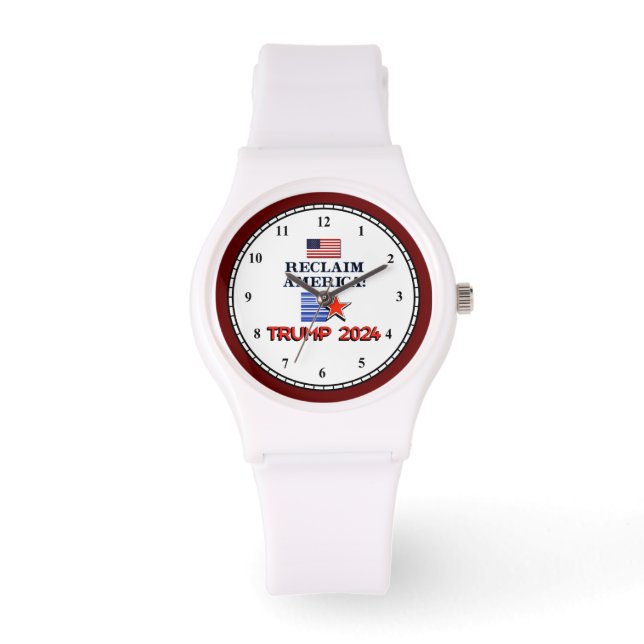 Trump 2024 Reclaim America Watch Armbandsur (Framsida)