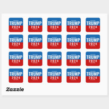 Trump 2024 Red and Blue w/Stars