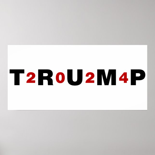 Trump 2024 Red Poster (Framsidan)