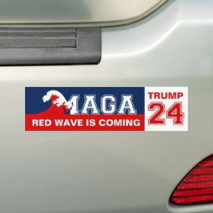 TRUMP 2024 Red Wave Bildekal
