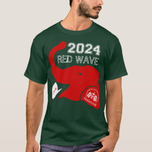 TRUMP 2024 RED WAVE T SHIRT