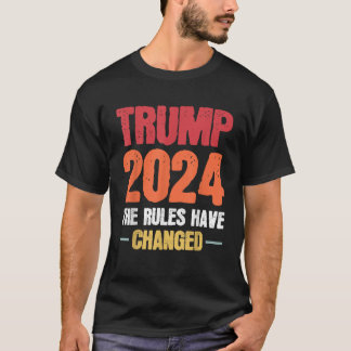 Trump 2024 regler har bytt amerikansk Flagga T Shirt