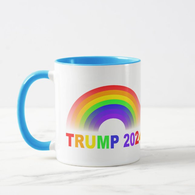 Trump 2024 Regnbåge Mugg (Vänster)
