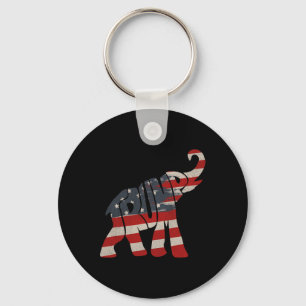 Trump 2024 Republican Elephant Trump Supporter Nyckelring