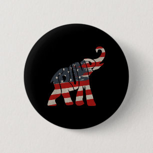 Trump 2024 Republikan Elefant Trump-supportör Knapp