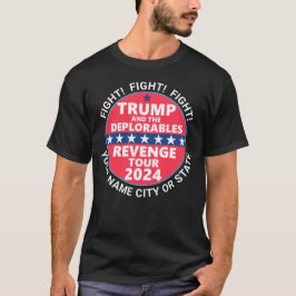 Trump 2024 Revenge Tour Deplorables Fight Fight T Shirt