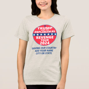 Trump 2024 Revenge Tour Deplorables Personlig T Shirt