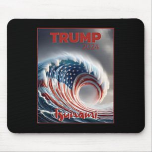 Trump 2024 Röd Våg Tsunami Usa Val Röstning Re Musmatta