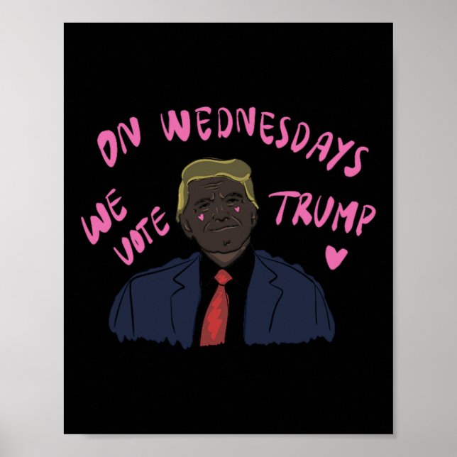 Trump 2024 Rosa Cute Funny Poster (Framsidan)