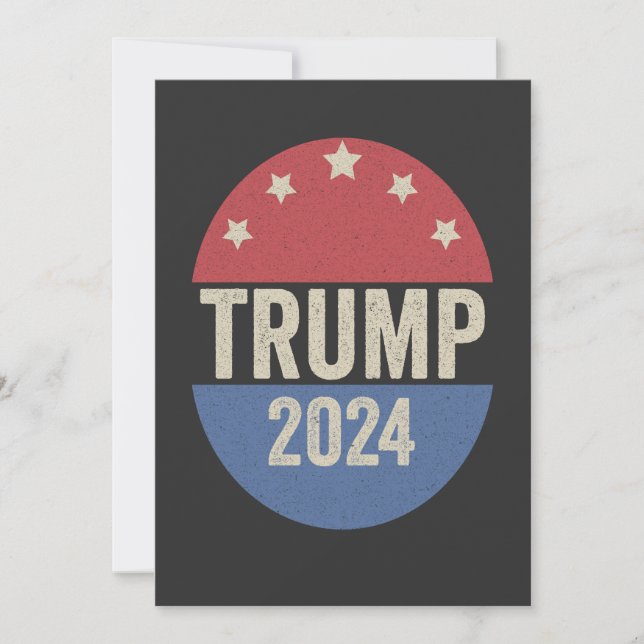 Trump 2024 Rösta Igen Rolig Val Trump Igen Inbjudningar (Framsida)