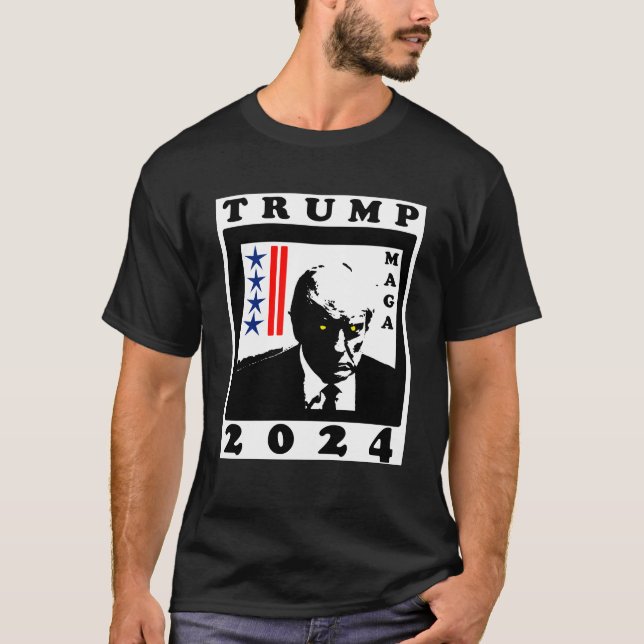 TRUMP 2024 RWB T SHIRT (Framsida)