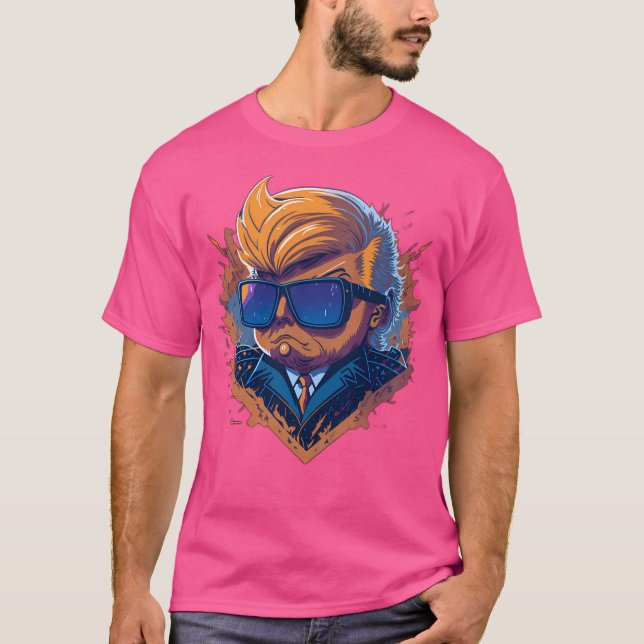 Trump 2024 Satire - Transformative Parody for Po T Shirt (Framsida)