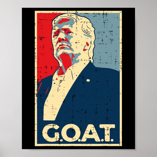 Trump 2024 Shirts Goat Trump Poster 2024 - Uni (Framsidan)