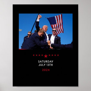 Trump 2024 Shooting at Trump Rally i Pennsylvania Poster