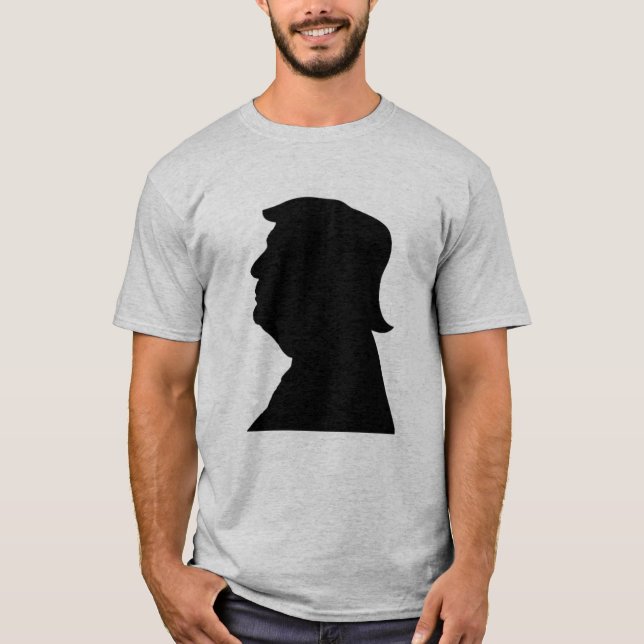 Trump 2024 Silhouette T Shirt (Framsida)