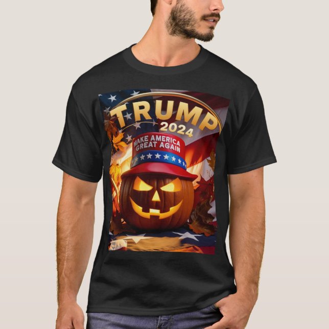Trump 2024: Skrämmande av konkurrensen! T Shirt (Framsida)