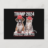 Trump 2024 Skydda Våra Husdjur Katter Hundar MAGA