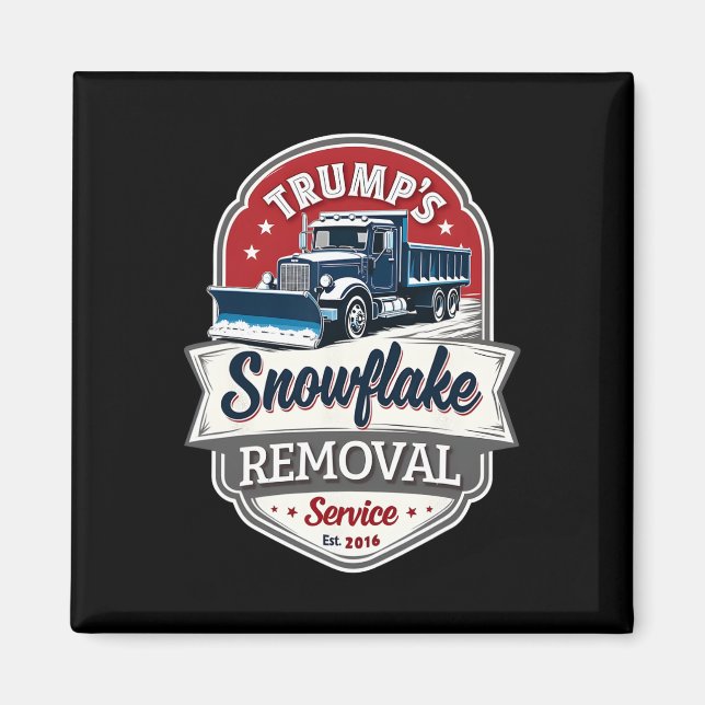 Trump 2024 Snowflake Removal Service - Policy S Magnet (Framsidan)