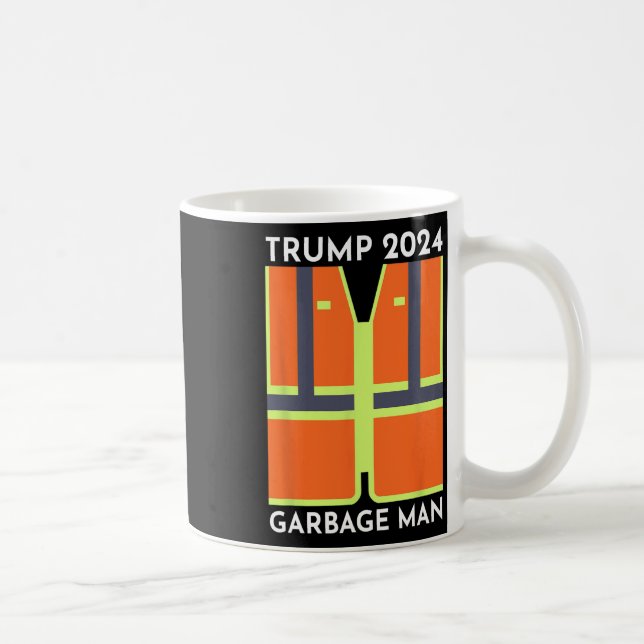 Trump 2024 Sopor Man Funny Sopor Patriots Supp Kaffemugg (Höger)