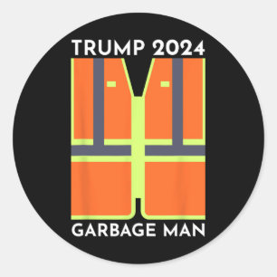 Trump 2024 Sopor Man Funny Sopor Patriots Supp Runt Klistermärke
