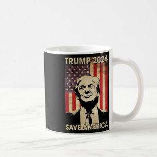 Trump 2024 Spara America American Flagga Valection Kaffemugg