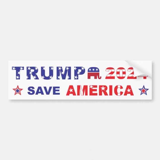 TRUMP 2024 SPARA AMERICA BILDEKAL (Framsidan)
