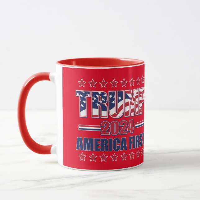 Trump 2024 Spara America Mugg (Vänster)