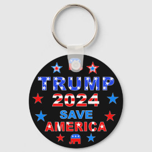 TRUMP 2024 SPARA AMERICA NYCKELRING