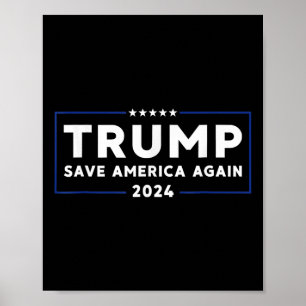 Trump 2024 Spara America Spara America Recump Trum Poster