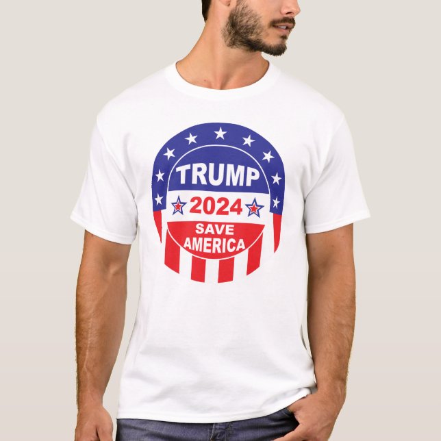 TRUMP 2024 SPARA AMERICA T SHIRT (Framsida)