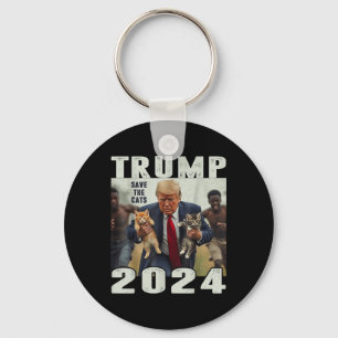 Trump 2024 Spara The Cats Say Debate Nyckelring