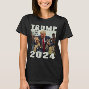 Trump 2024 Spara The Cats Say Debate T Shirt