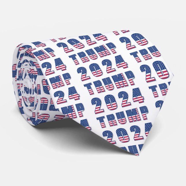Trump 2024 Stars och stripes Slips (Rullad)