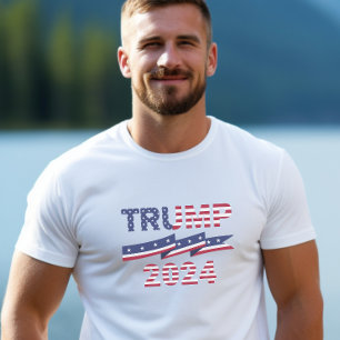 Trump 2024 Stars och stripes T Shirt