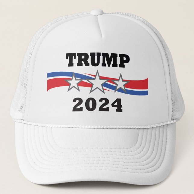 Trump 2024 Stars & Rand Victory Kampanj Keps (Framsida)