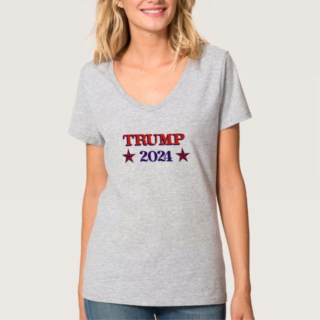 Trump 2024 stjärnor t shirt (Framsida)
