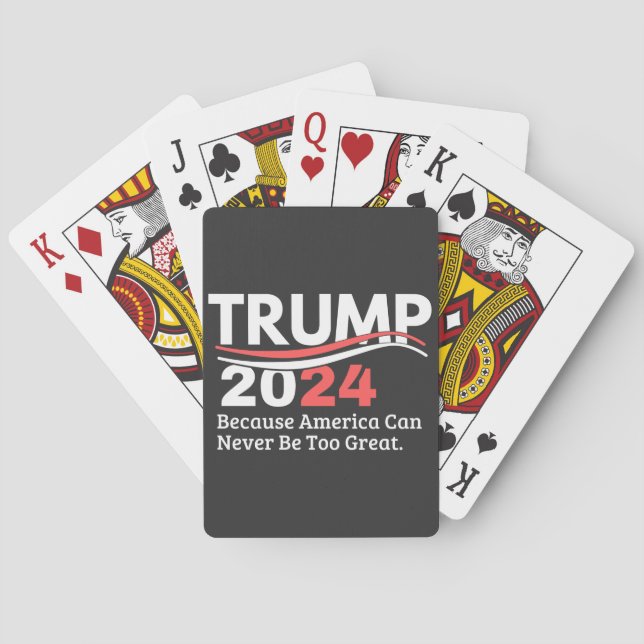 trump 2024-stötfångare casinokort (Baksidan)