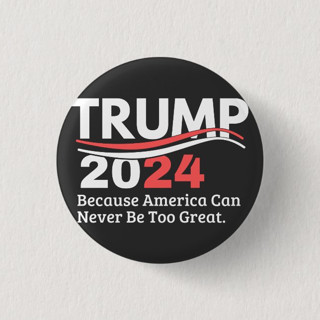 trump 2024-stötfångare knapp (Framsida)