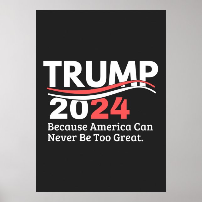 trump 2024-stötfångare poster (Framsidan)