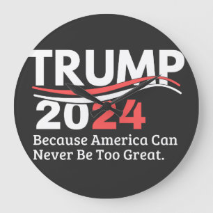 trump 2024-stötfångare stor klocka