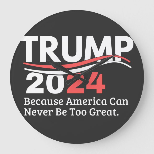 trump 2024-stötfångare stor klocka (Framsida)