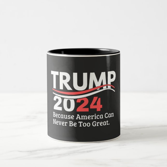 trump 2024-stötfångare Två-Tonad mugg (Center)