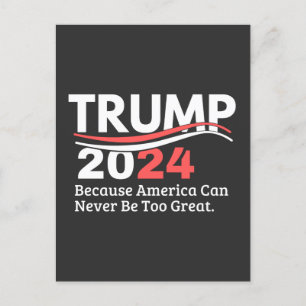 trump 2024-stötfångare vykort