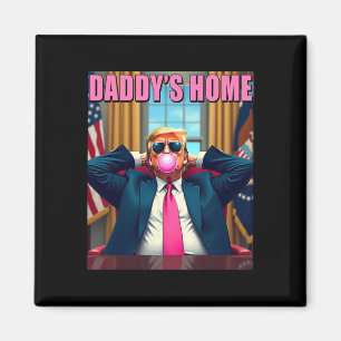 Trump 2024 Ta America Ck Pappor Home Rosa Bubbl Magnet
