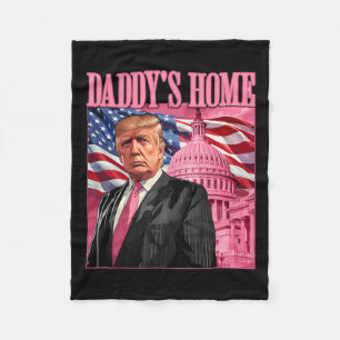 Trump 2024 Ta America Ck Pappor Home Trump Rosa Fleecefilt