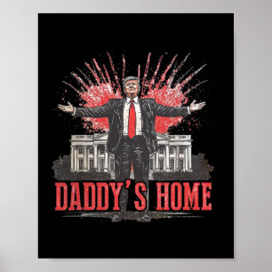 Trump 2024 Ta America Ck Pappor Home Trump Rosa Poster