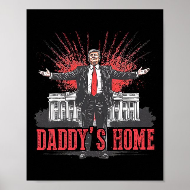 Trump 2024 Ta America Ck Pappor Home Trump Rosa Poster (Framsidan)