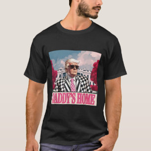 Trump 2024 Ta America Ck Pappor Home Trump Rosa T Shirt